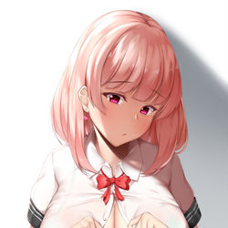 This is a pixiv picture whose title is 入れる？.