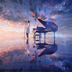 This is a pixiv picture whose title is 君へ.