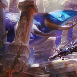 This is a pixiv picture whose title is 【PFAOS】歌声の墓所.