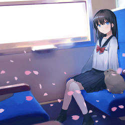 This is a pixiv picture whose title is 旅.