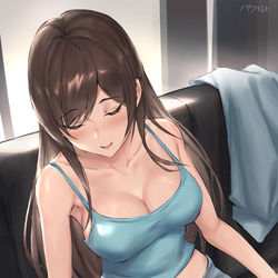 This is a pixiv picture whose title is 新田さんと同居性活.