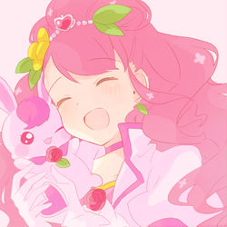 This is a pixiv picture whose title is 🐰🌸.