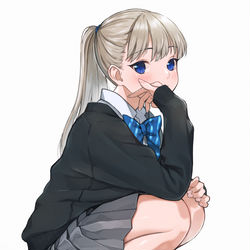 This is a pixiv picture whose title is ポニーテールにしてみた.