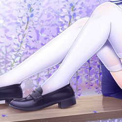 This is a pixiv picture whose title is 花树下.