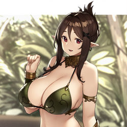 This is a pixiv picture whose title is 部族エルフ.