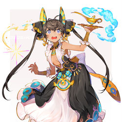 This is a pixiv picture whose title is 暑い所にいるメイドちゃん.