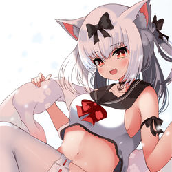 This is a pixiv picture whose title is 雪風.