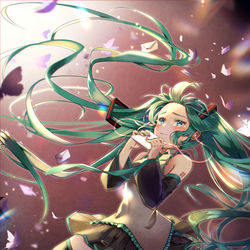 This is a pixiv picture whose title is 君の音楽.