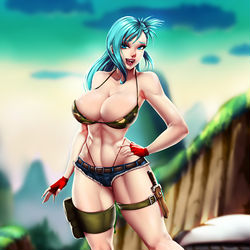 This is a pixiv picture whose title is Bulma.