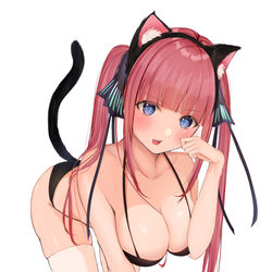 This is a pixiv picture whose title is 猫耳ツインテールな中野二乃.