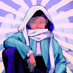 This is a pixiv picture whose title is 孤独の宗教.