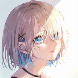 This is a pixiv picture whose title is Blue.
