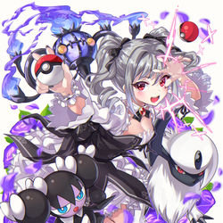 This is a pixiv picture whose title is 蘭子ちゃんとポケモン.