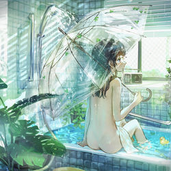 This is a pixiv picture whose title is 流水の音は雨のよう.