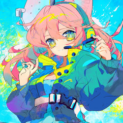 This is a pixiv picture whose title is 歌を歌うおんなのこ.