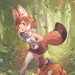 This is a pixiv picture whose title is 『けものフレンズ3』みんなでGO！.