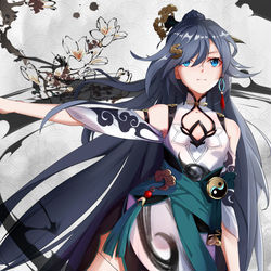 This is a pixiv picture whose title is 崩坏3rd---符华 贺图.
