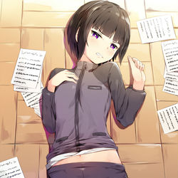 This is a pixiv picture whose title is 100日後にえっちできる白雪千夜ちゃん.
