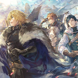 This is a pixiv picture whose title is 王の凱旋.