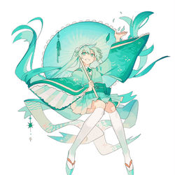 This is a pixiv picture whose title is 和VOCALOID.