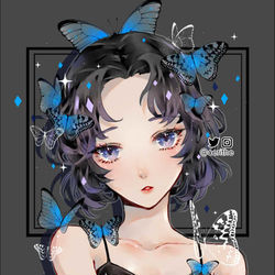 This is a pixiv picture whose title is shinobu..