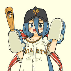 This is a pixiv picture whose title is 巨人軍サメガール.