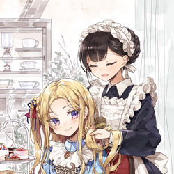 This is a pixiv picture whose title is 髪を触らせるのは、あなただけ。.