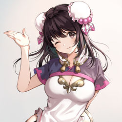 This is a pixiv picture whose title is ぺろりチャイナ.