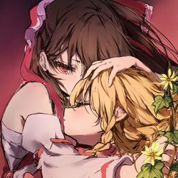 This is a pixiv picture whose title is 『死んでも離れない』.