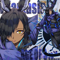 This is a pixiv picture whose title is 【PFAOS】咎眼のミゥト【ラクハナダ】.
