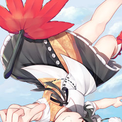 This is a pixiv picture whose title is 誰よりも速く.