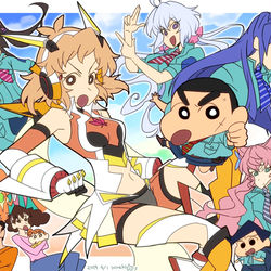This is a pixiv picture whose title is ＊クレヨンしんフォギアまとめ＊.