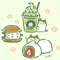 This is a pixiv picture whose title is 抹茶の日.