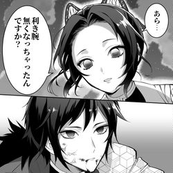 This is a pixiv picture whose title is 191話後の義勇としのぶ.