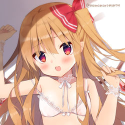 This is a pixiv picture whose title is 下着ロングフランちゃん.