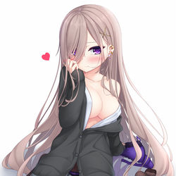 This is a pixiv picture whose title is 黙って誘うＪＫ.