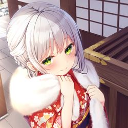 This is a pixiv picture whose title is 初詣.