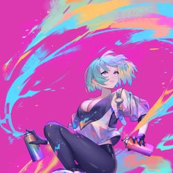 This is a pixiv picture whose title is ♥.