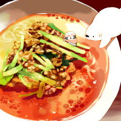 This is a pixiv picture whose title is 担々麺.