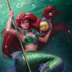 This is a pixiv picture whose title is Knight Ariel.