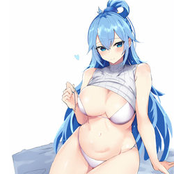 This is a pixiv picture whose title is アクア様に脱いでもらいたい.