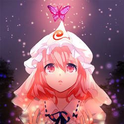 This is a pixiv picture whose title is ひとしずくの蝶.