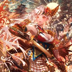 This is a pixiv picture whose title is 戦国SAGA「上杉景虎」.