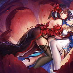 This is a pixiv picture whose title is 希儿 墨染镜华.