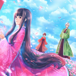 This is a pixiv picture whose title is 鳥居の向こうは、知らない世界でした。4.