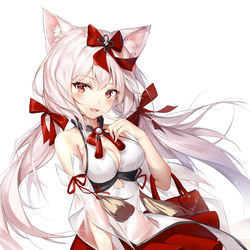 This is a pixiv picture whose title is 雪風.