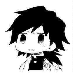 This is a pixiv picture whose title is 【腐】きめつめ(さねぎゆ①).