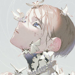 This is a pixiv picture whose title is silk moth.