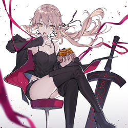 This is a pixiv picture whose title is 🍔.