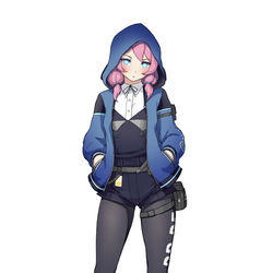 This is a pixiv picture whose title is 蓝毒.